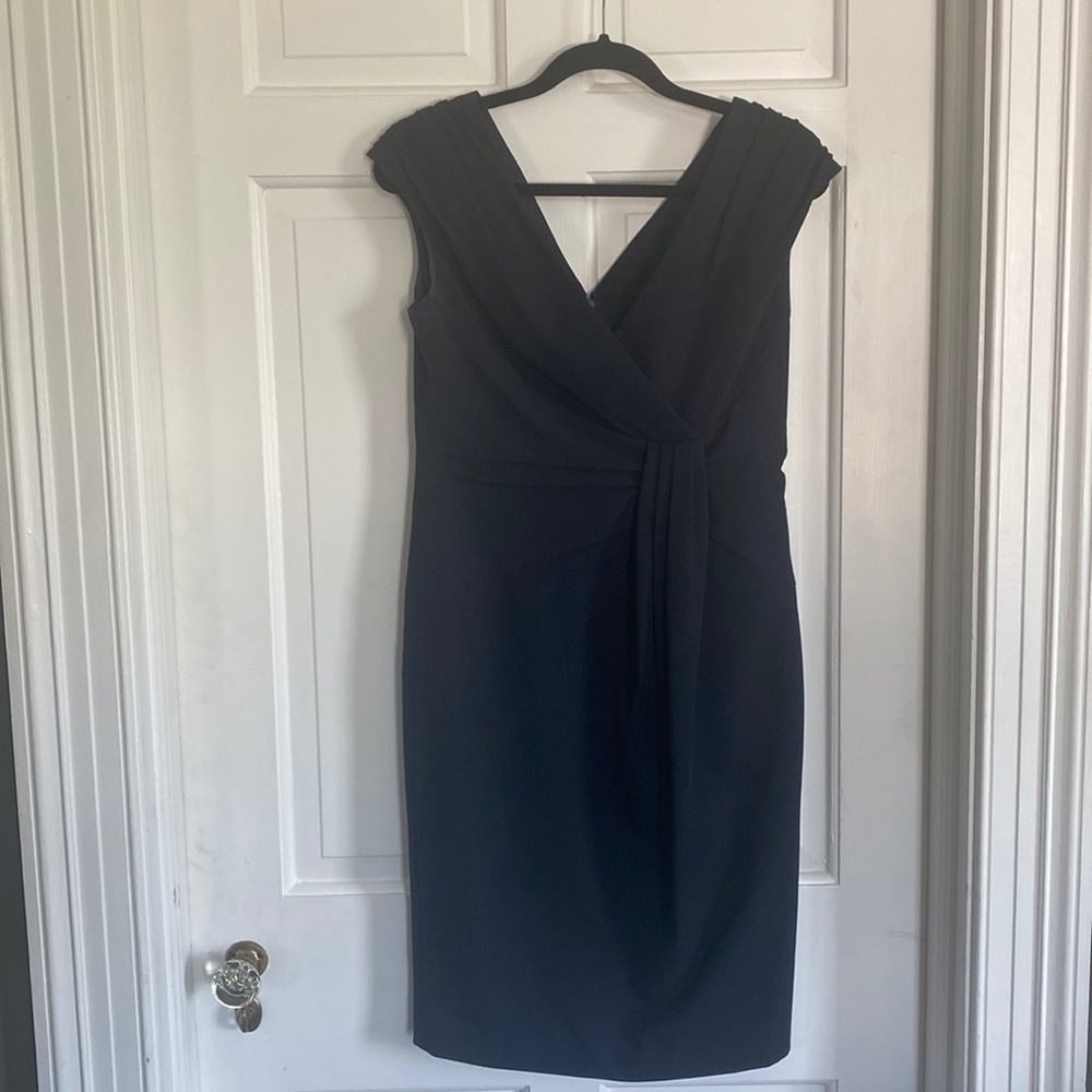 Adriana Pappell classic navy cap sleeve dress